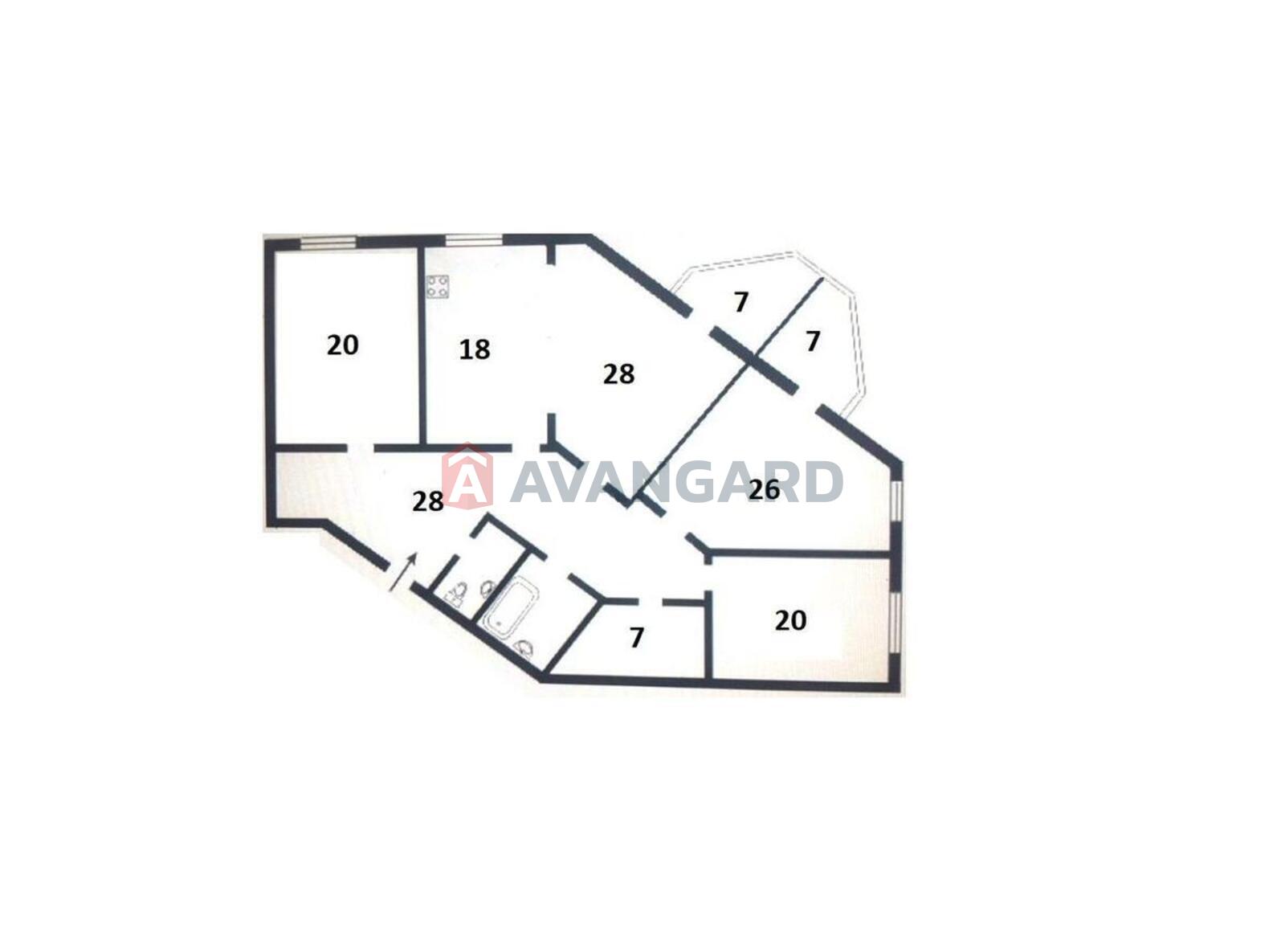 4 комн. квартира, 160/100/18 кв. м., 5/9 этаж фото 6 4 комн. квартира, 160/100/18 кв. м., 5/9 этаж фото 6