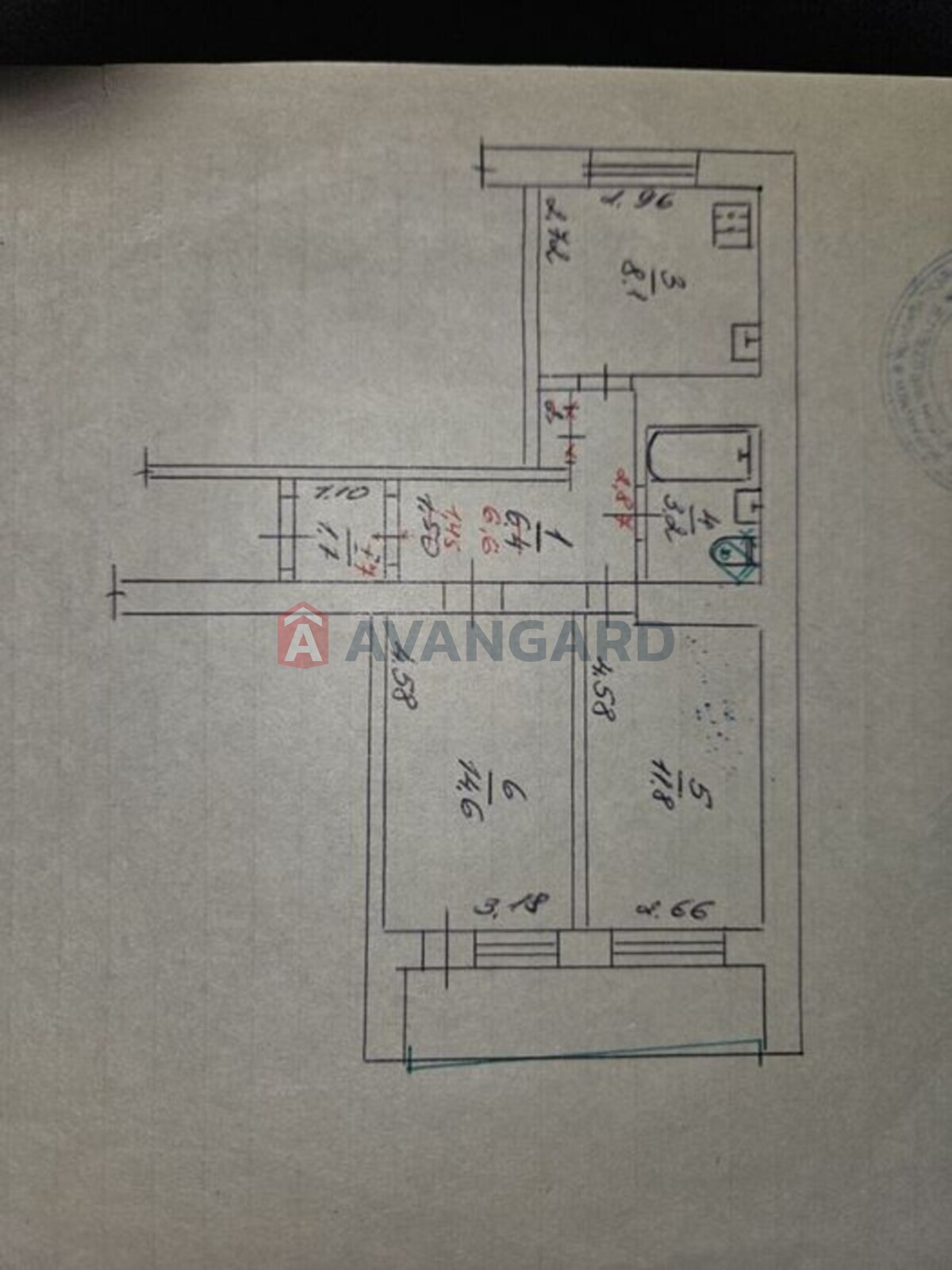2 кім. квартира, 49/-/8 кв. м., 9/9 поверх фото 14 2 кім. квартира, 49/-/8 кв. м., 9/9 поверх фото 14