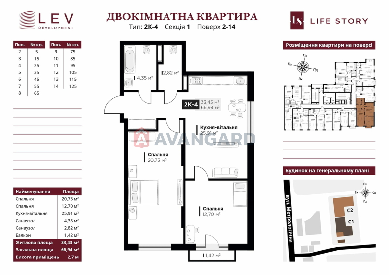 2 комн. квартира, 67/33/25 кв. м., 2/16 этаж фото 12 2 комн. квартира, 67/33/25 кв. м., 2/16 этаж фото 12
