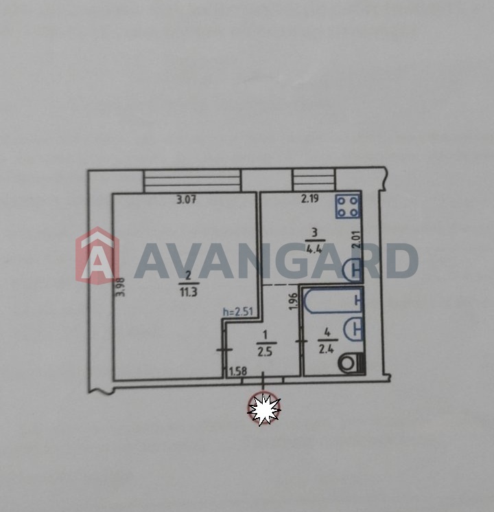 1 комн. квартира, 21/-/4 кв. м., 8/9 этаж фото 10 1 комн. квартира, 21/-/4 кв. м., 8/9 этаж фото 10