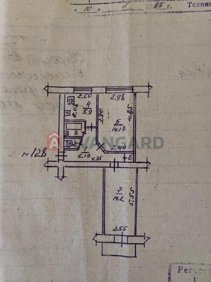 2 кім. квартира, 45/-/6 кв. м., 4/5 поверх фото 6 2 кім. квартира, 45/-/6 кв. м., 4/5 поверх фото 6