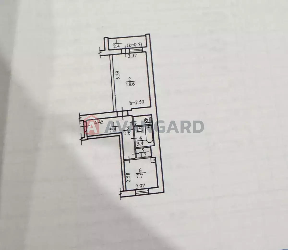 1 кім. квартира, 44/18/7 кв. м., 8/10 поверх фото 11 1 кім. квартира, 44/18/7 кв. м., 8/10 поверх фото 11