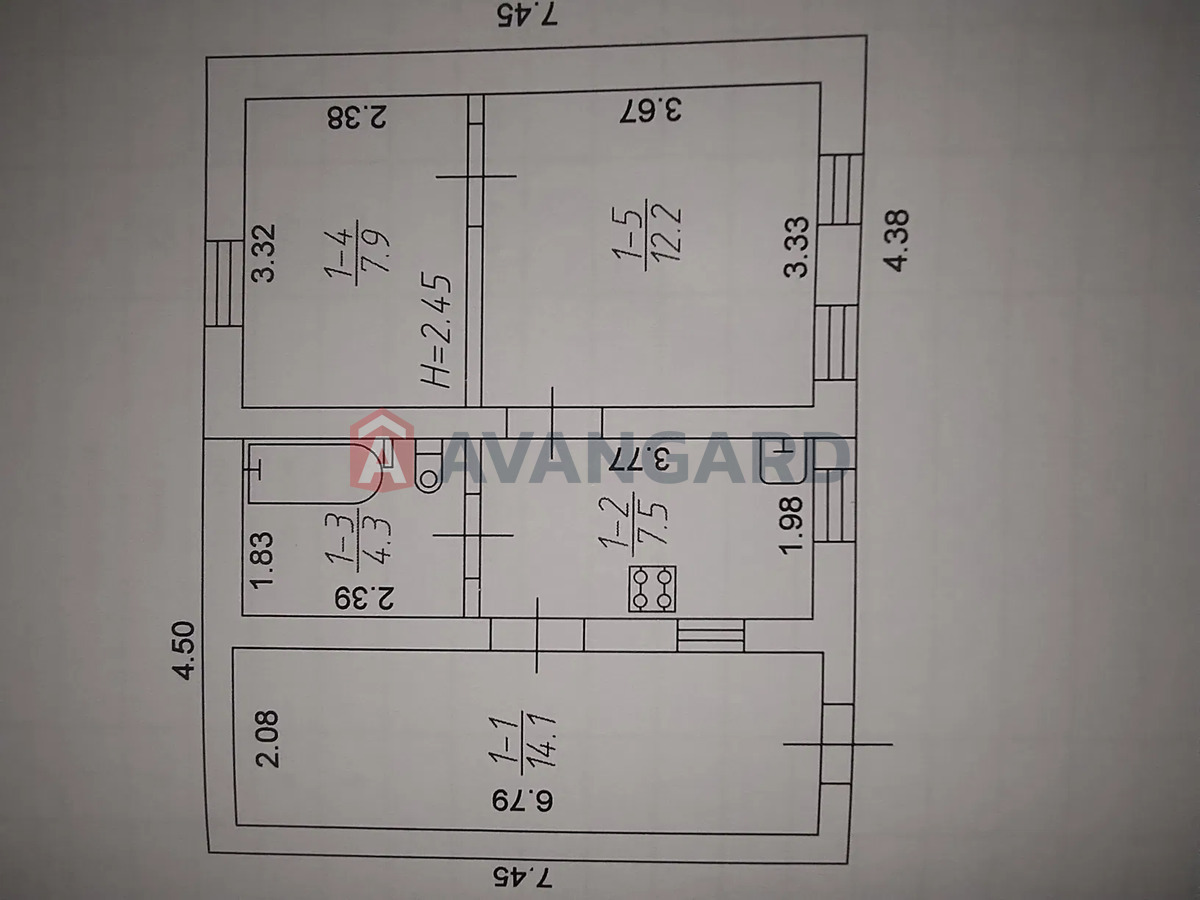 Дом, 66 кв.м. фото 1 Дом, 66 кв.м. фото 1